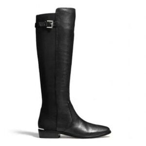 5.5 Coach Lilac Riding Boots in Black